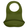 Silikonový bryndák New Baby olivově zelená