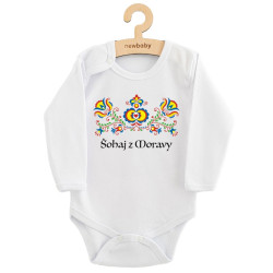 Dětské body s potiskem New Baby Lidový vzor Šohaj z Moravy