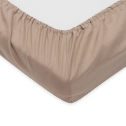Bavlněné prostěradlo do postýlky New Baby 120x60cm cappuccino