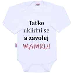 Body s potiskem New Baby a zavolej MAMKU!