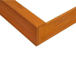 Dětské dřevěné pískoviště se stříškou Baby Mix 120x120 cm červeno-bílé