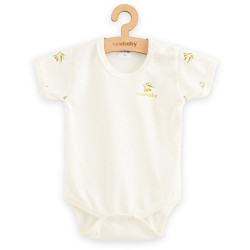 Kojenecké body s krátkým rukávem z organické bavlny New Baby Olivy