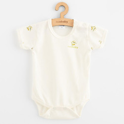 Kojenecké body s krátkým rukávem z organické bavlny New Baby Olivy