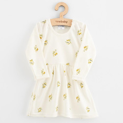 Kojenecké šaty z organické bavlny s dlouhým rukávem New Baby Olivy