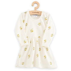 Kojenecké šaty z organické bavlny s dlouhým rukávem New Baby Olivy