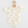 Kojenecké celorozepínací body s krátkým rukávem z organické bavlny New Baby Olivy