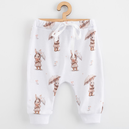Dětské bavlněné kalhoty Jogger New Baby For Babies bunny
