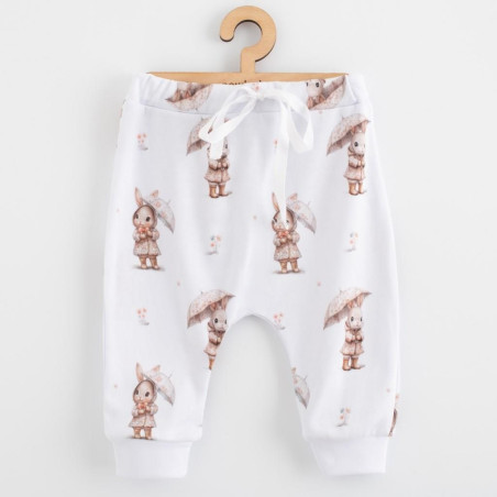 Dětské bavlněné kalhoty Jogger New Baby For Babies bunny