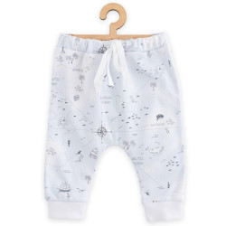 Dětské bavlněné kalhoty Jogger New Baby For Babies ocean