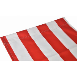 Zahradní lehátko plážové skládací Baby Mix červeno-bílé