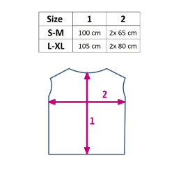 Mušelínové pončo Mommy mint