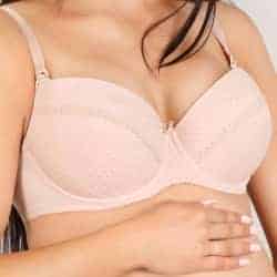 Polovyztužená kojící podprsenka New Baby Eva béžová