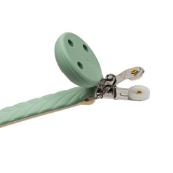 Silikonový klip na dudlík New Baby hnědá