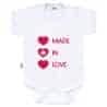 Body s potiskem New Baby MADE IN LOVE