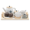 Dětský dřevěný čajový set Montessori Baby Mix