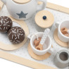 Dětský dřevěný čajový set Montessori Baby Mix