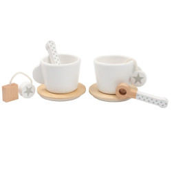 Dětský dřevěný čajový set Montessori Baby Mix