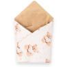 Zateplená zavinovačka do autosedačky New Baby Love Teddy Bear beige