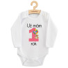 Body s potiskem New Baby Už mám 1 rok růžové