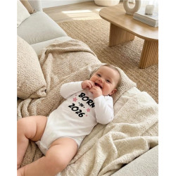 Dětské body s potiskem New Baby BORN IN 2026 pink