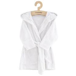Dětský froté župan New Baby white