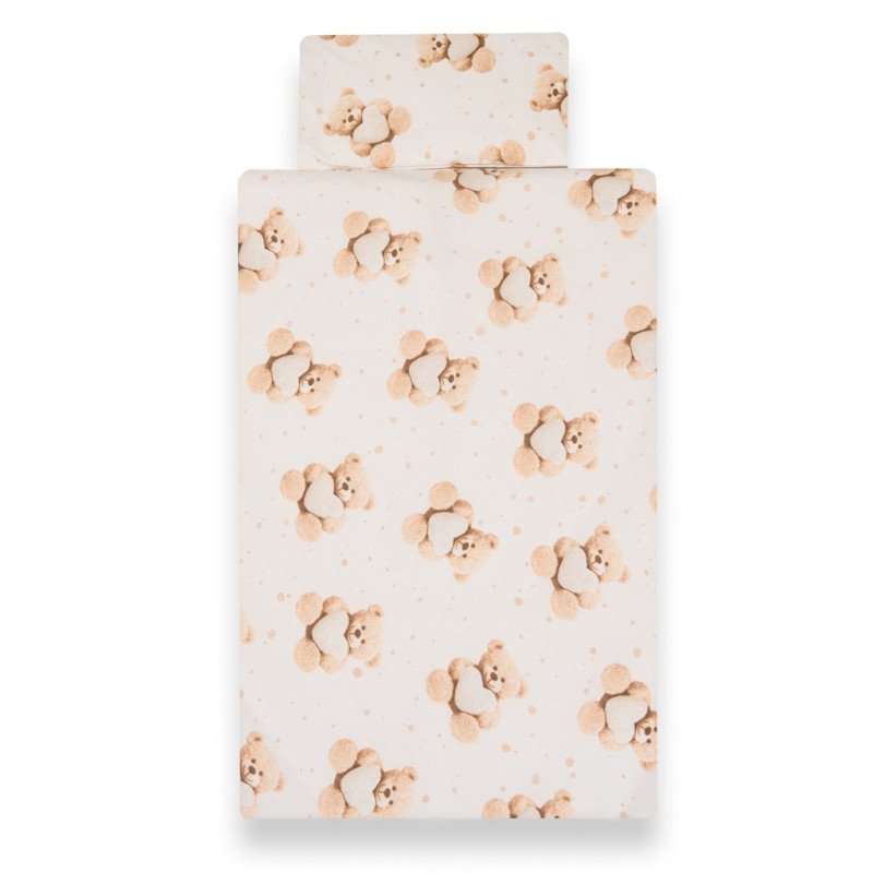 2-dílné ložní povlečení New Baby Love Teddy Bear 90/120 cm beige