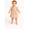 Kojenecké mušelínové šaty New Baby beige