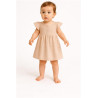 Kojenecké mušelínové šaty New Baby beige