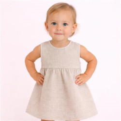 Kojenecké mušelínové šaty New Baby Ella linen