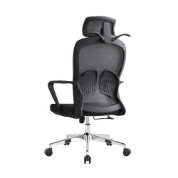 Kancelářská židle Baby Mix ergonomická s opěrkou hlavy a bederní oporou černá