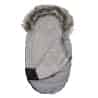 Dětský fusák New Baby s kožíškem světle šedý