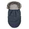 Dětský fusák New Baby s kožíškem tmavě modrý