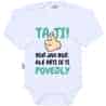 Body s potiskem New Baby Tati, ... děti se ti povedly