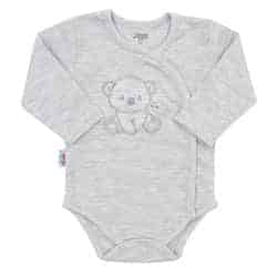 Kojenecká soupravička do porodnice New Baby Sweet Bear šedá