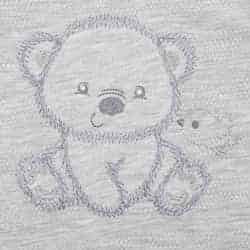 Kojenecká soupravička do porodnice New Baby Sweet Bear šedá