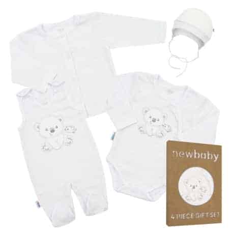 Kojenecká soupravička do porodnice New Baby Sweet Bear bílá